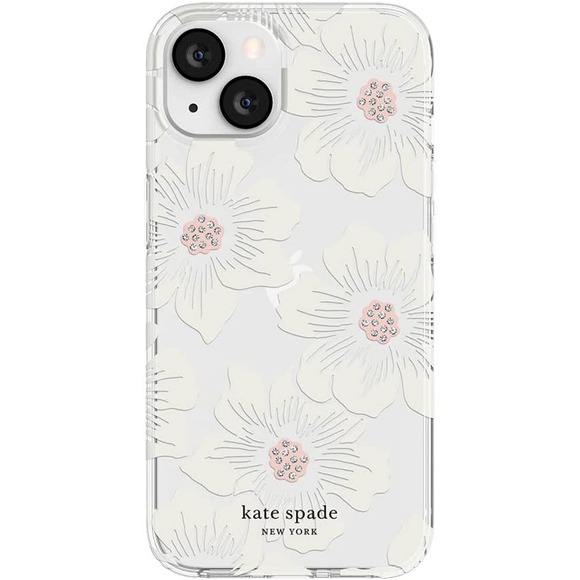 kate spade new york Protective Hardshell Case for iPhone 13 - Hollyhock Floral